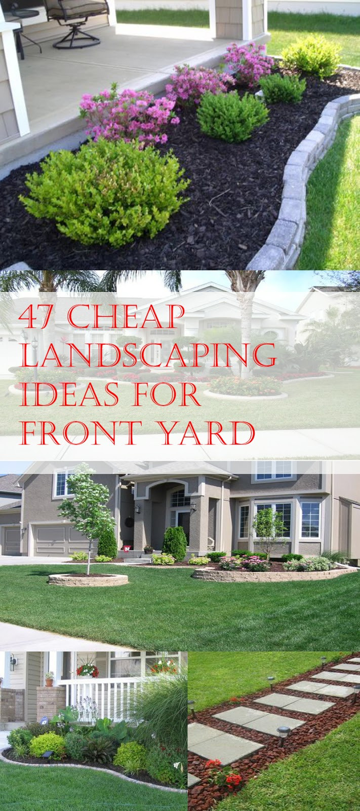 Cheap Backyard Landscape
 47 Cheap Landscaping Ideas For Front Yard A Blog on Garden