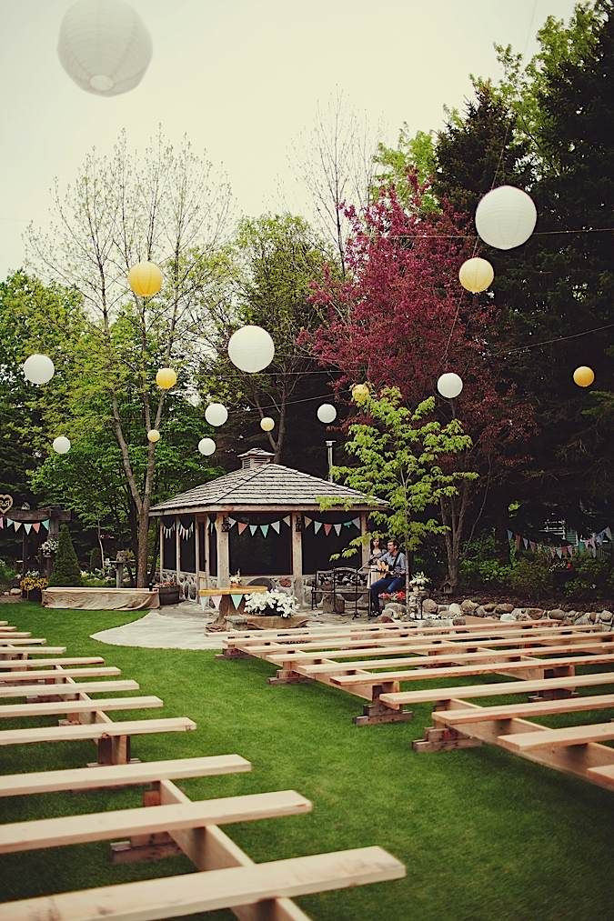 Cheap Backyard Wedding
 1299 best Ingenious Home Decor images on Pinterest