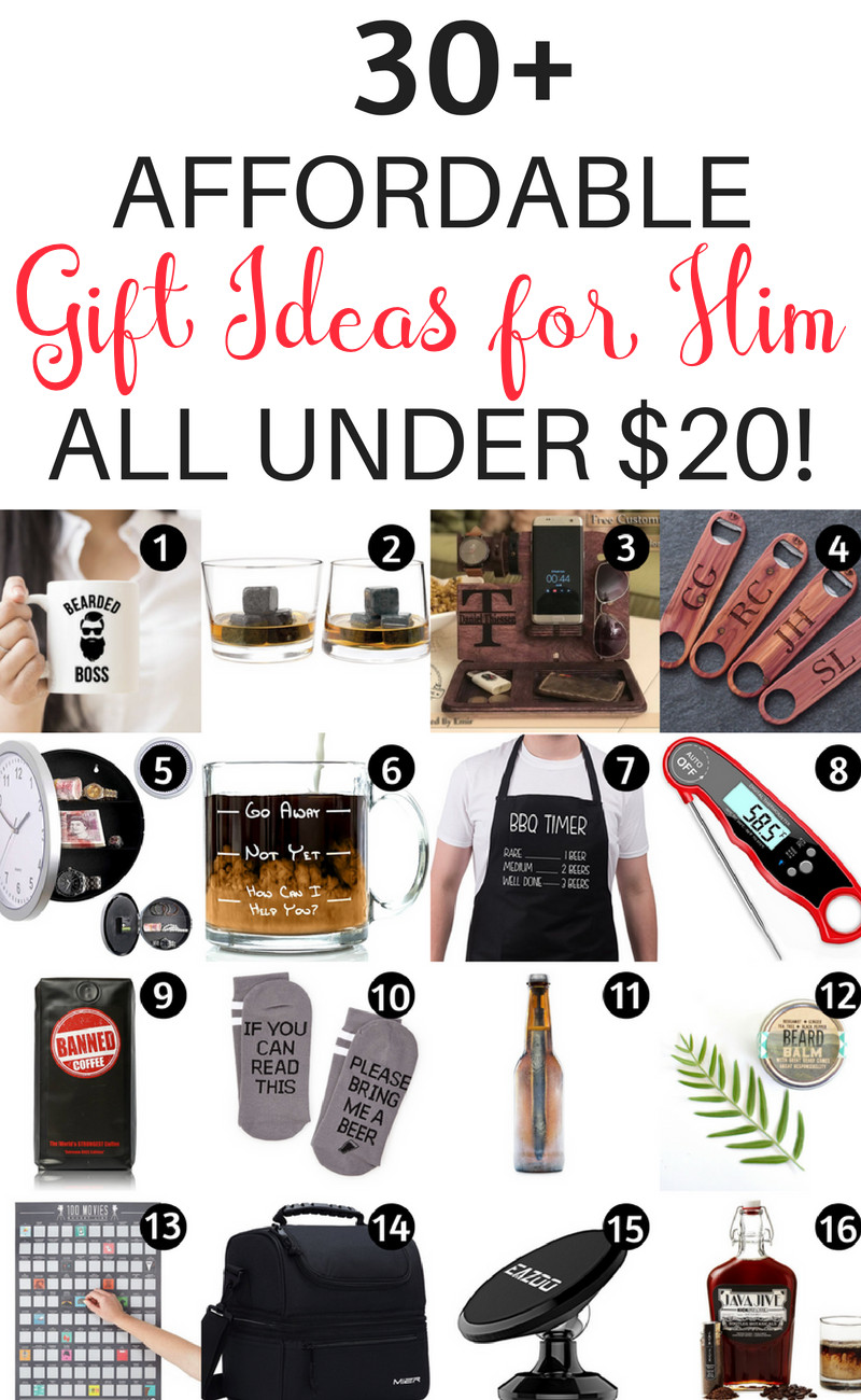 Cheap Birthday Gift Ideas For Boyfriend
 20 Gifts for Him Under $20 That Will Rock His World