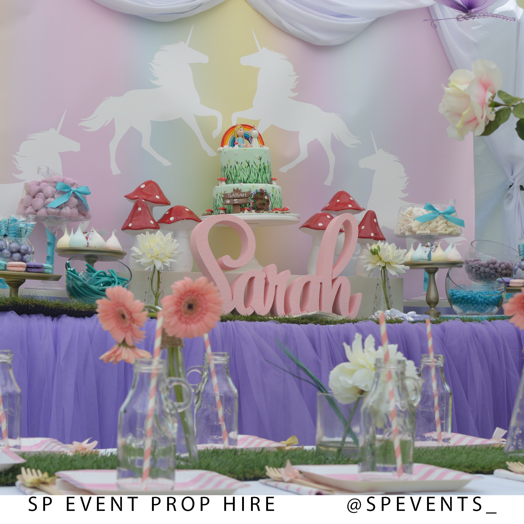 Cheap Engagement Party Ideas Sydney
 Unicorn Theme Little Girls Birthday Party