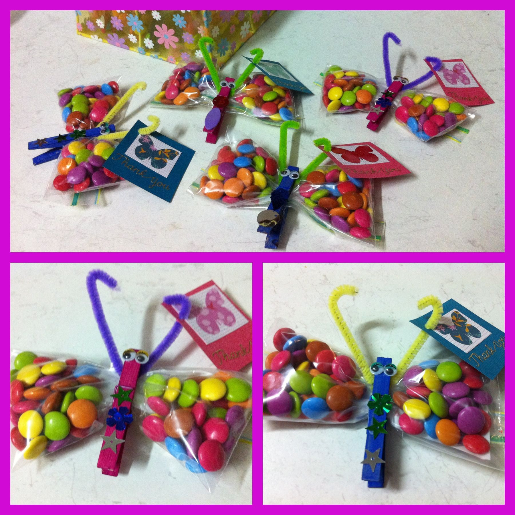 Cheap Kids Party Favors
 Rainbow butterfly party favours Very cheap and easy to