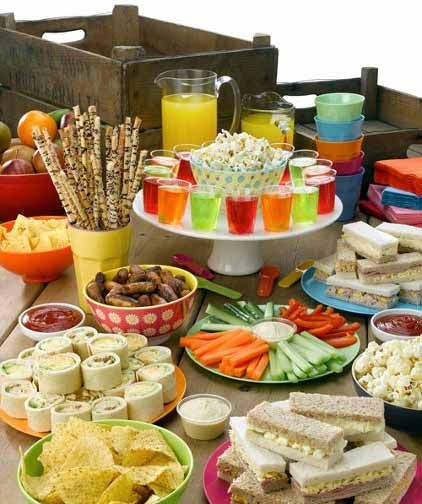 Cheap Kids Party Food
 Choose simple snacks or more elaborate themed goo s