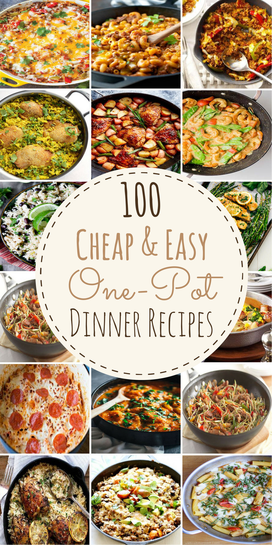 Cheap Quick Dinners
 100 Cheap & Easy e Pot Dinner Recipes