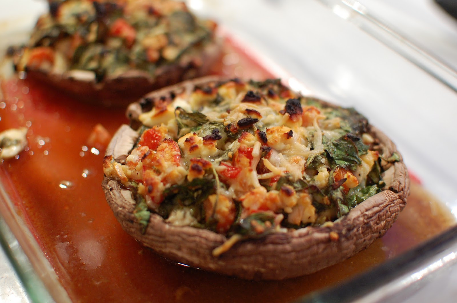 Cheese Stuffed Portabella Mushrooms
 Food That Rocks Spinach & Feta Stuffed Portabella Mushrooms