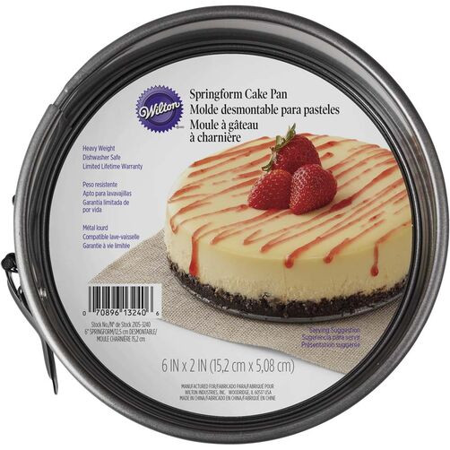 Cheesecake Recipe Springform Pan
 6" Springform Pan