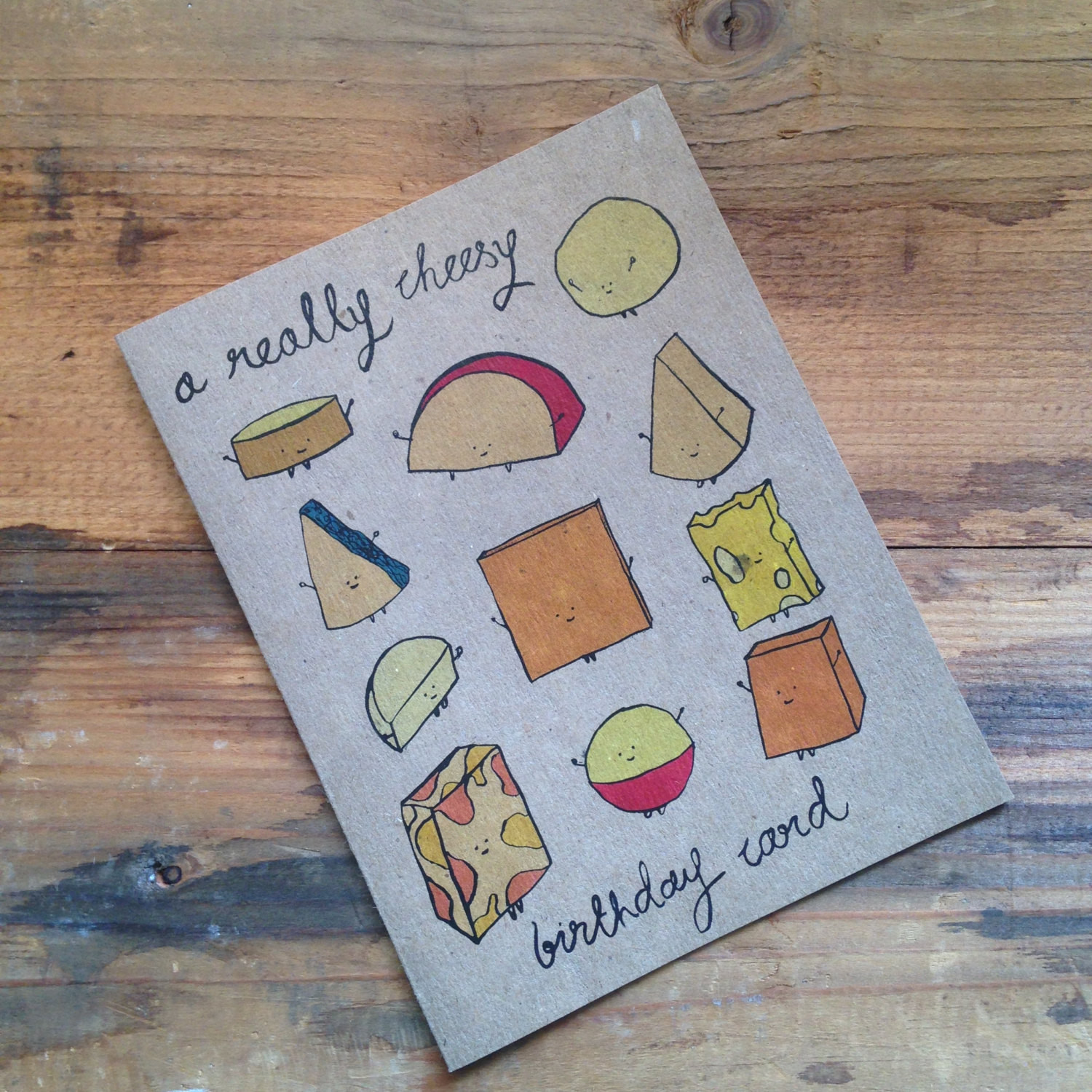 Cheesy Birthday Cards
 A Really Cheesy Birthday Card by DesireeB on Etsy