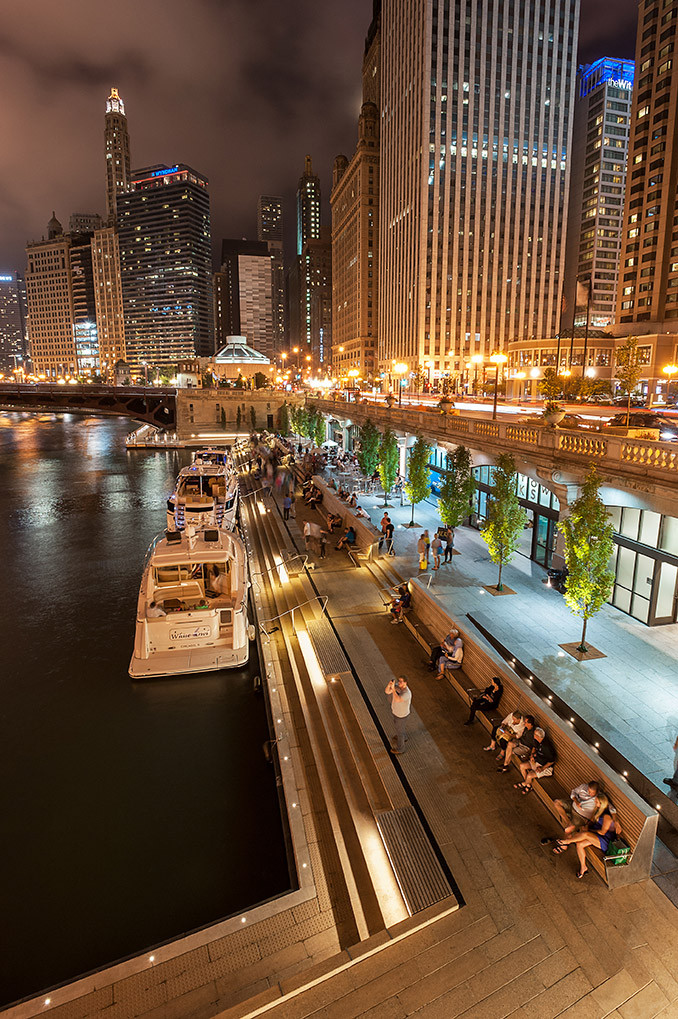 Chicago Landscape Design
 Sasaki and Ross Barney Architects plete Chicago Riverwalk