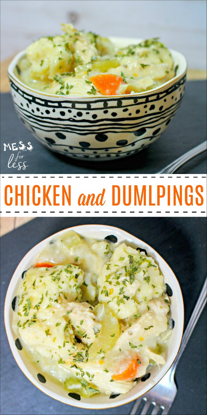 Chicken And Dumpling Soup Crock Pot
 Crock Pot Chicken Soup Mess for Less