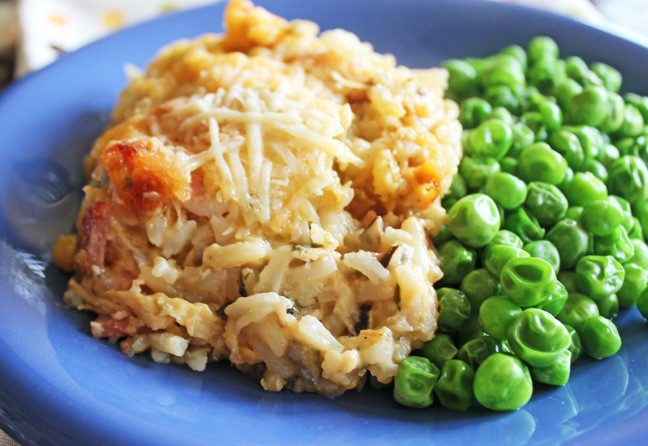 Chicken And Ham Casserole
 Cheesy Ham Chicken and Wild Rice Casserole