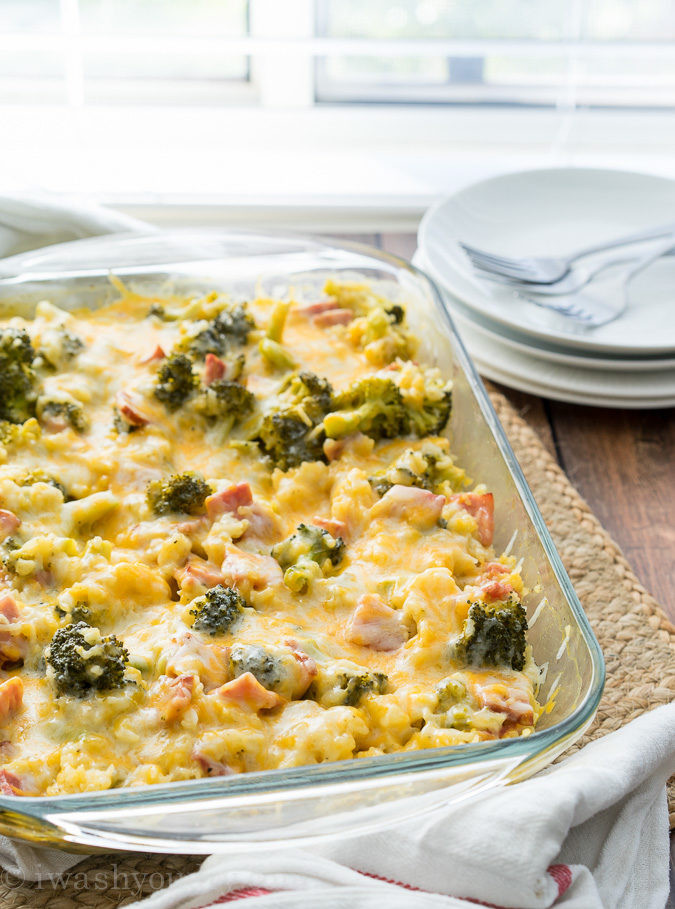 Chicken And Ham Casserole
 Cheesy Leftover Ham and Rice Casserole I Wash You Dry