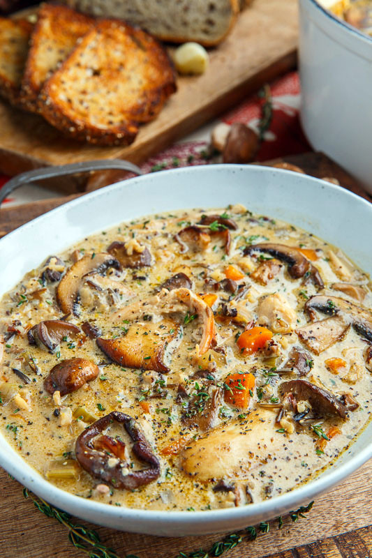 Chicken And Rice With Cream Of Mushroom Soup
 Creamy Mushroom Chicken and Wild Rice Soup Closet Cooking