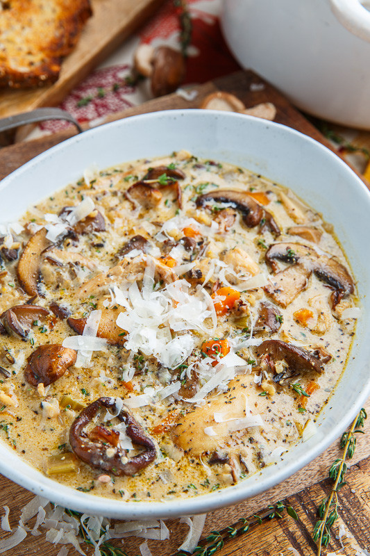 Chicken And Rice With Cream Of Mushroom Soup
 Creamy Mushroom Chicken and Wild Rice Soup Closet Cooking