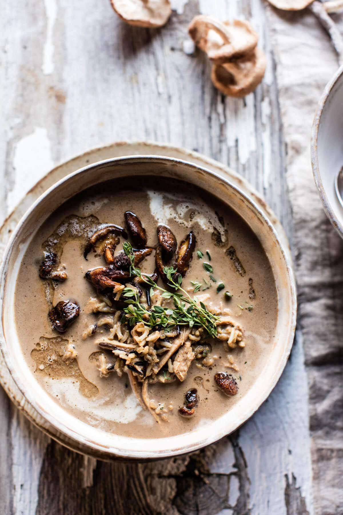 Chicken And Rice With Cream Of Mushroom Soup
 Cream of Mushroom Chicken Wild Rice Soup Half Baked Harvest