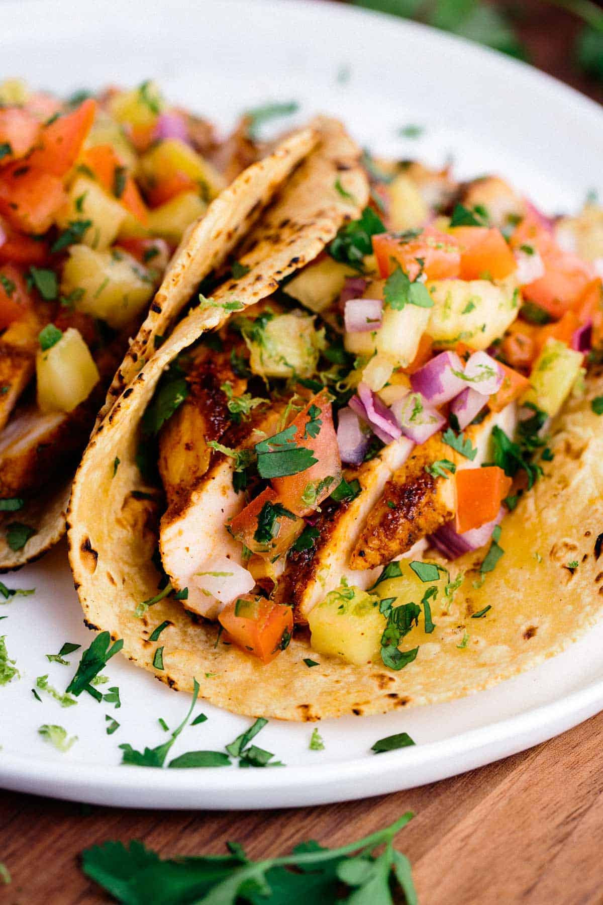 Chicken And Salsa Recipe
 Blackened Chicken Tacos with Pineapple Salsa Recipe