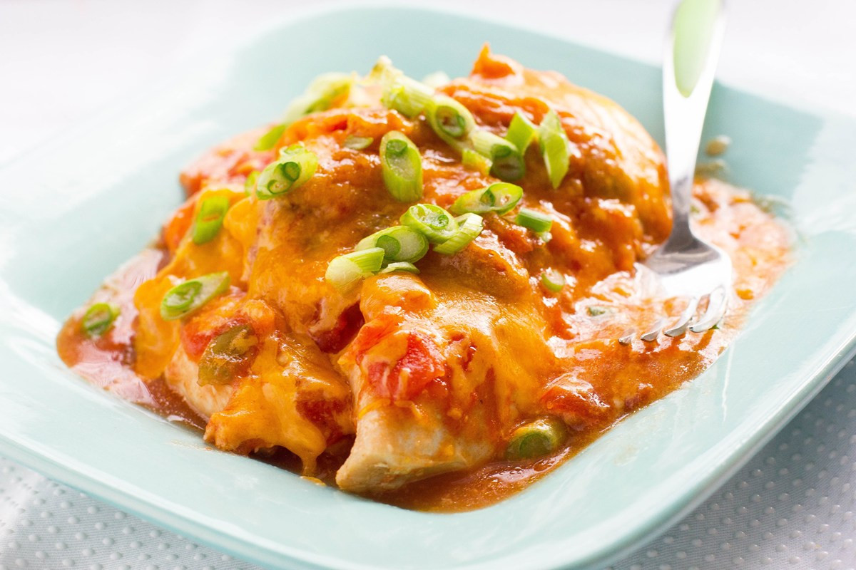 Chicken And Salsa Recipe
 Slow Cooker Spicy Salsa Chicken KitchMe