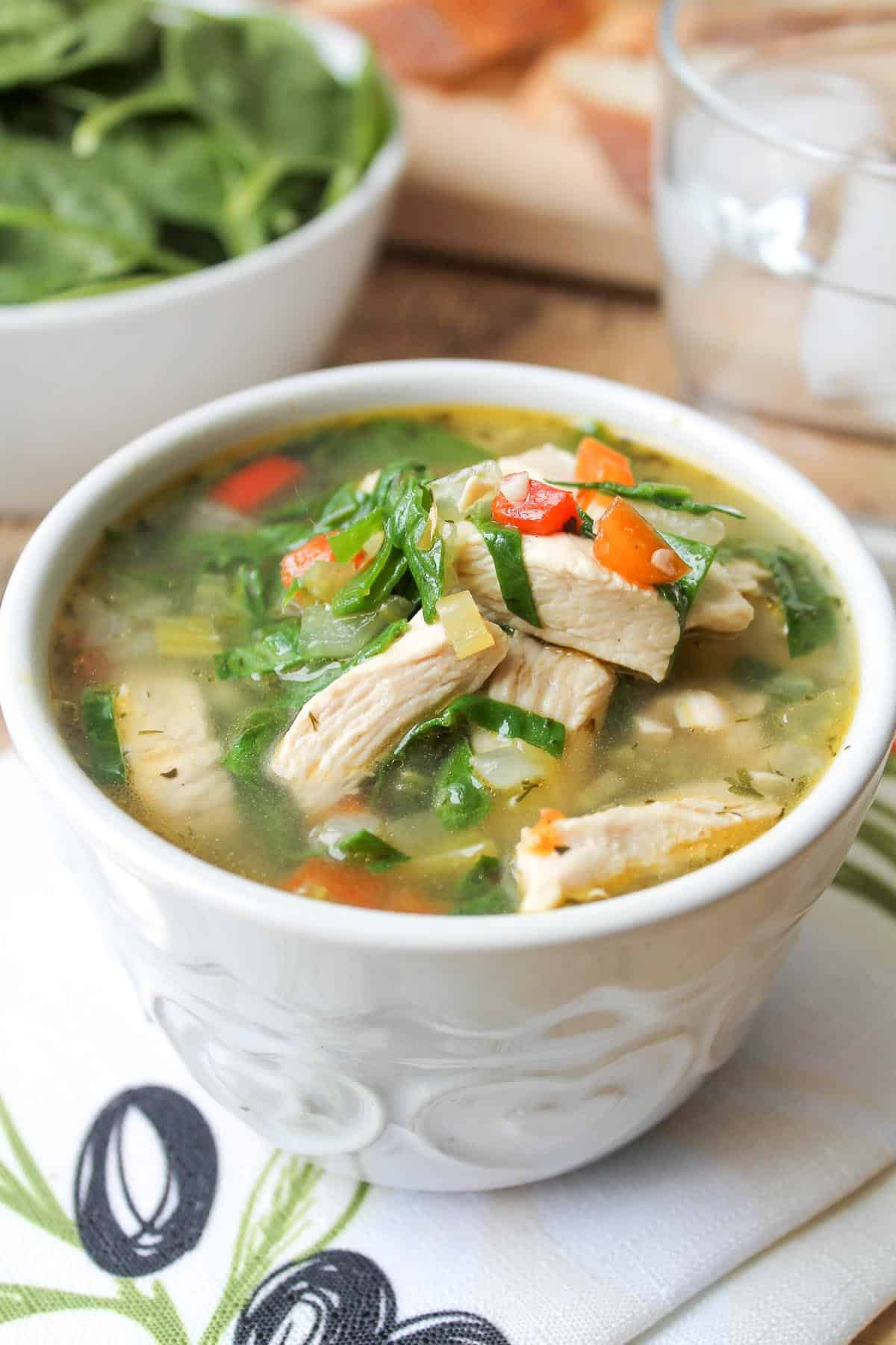 Chicken And Vegetable Soup Recipes
 Chicken Ve able Soup with Spinach