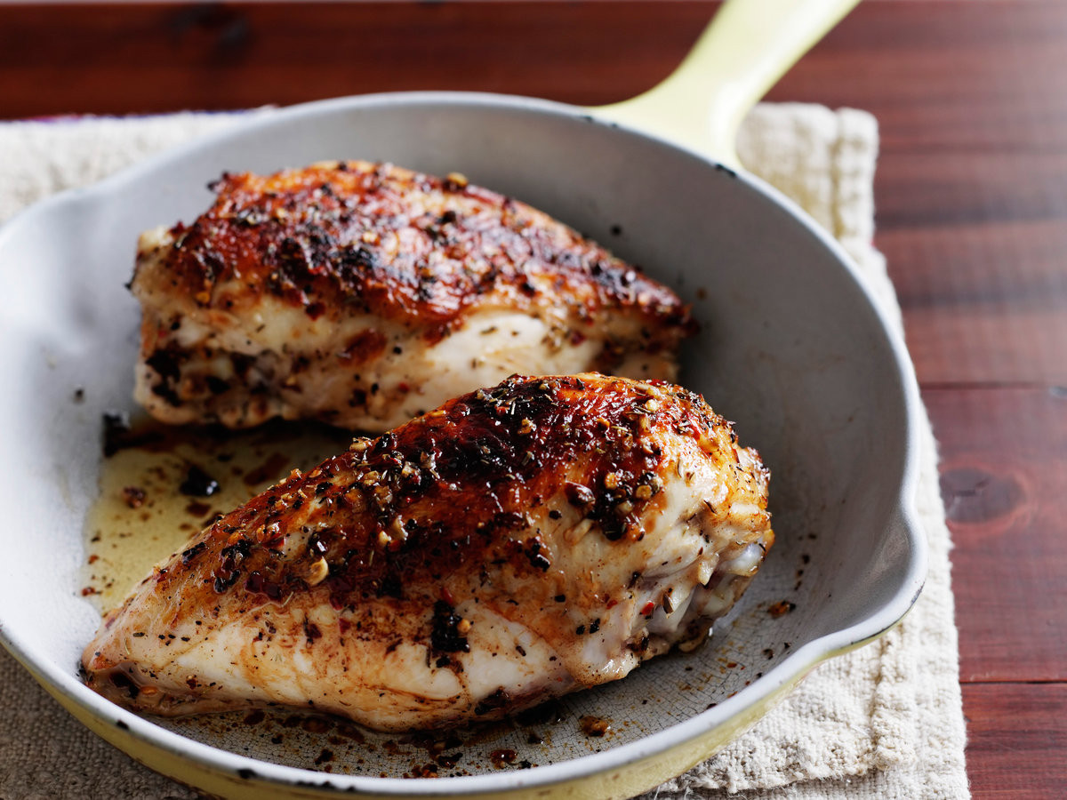 Chicken Breasts On Grill
 Grilled Chicken Breasts with Lemon and Thyme Recipe