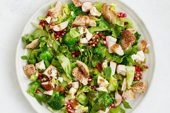 Chicken Broccoli Salad
 Chopped chicken and broccoli salad