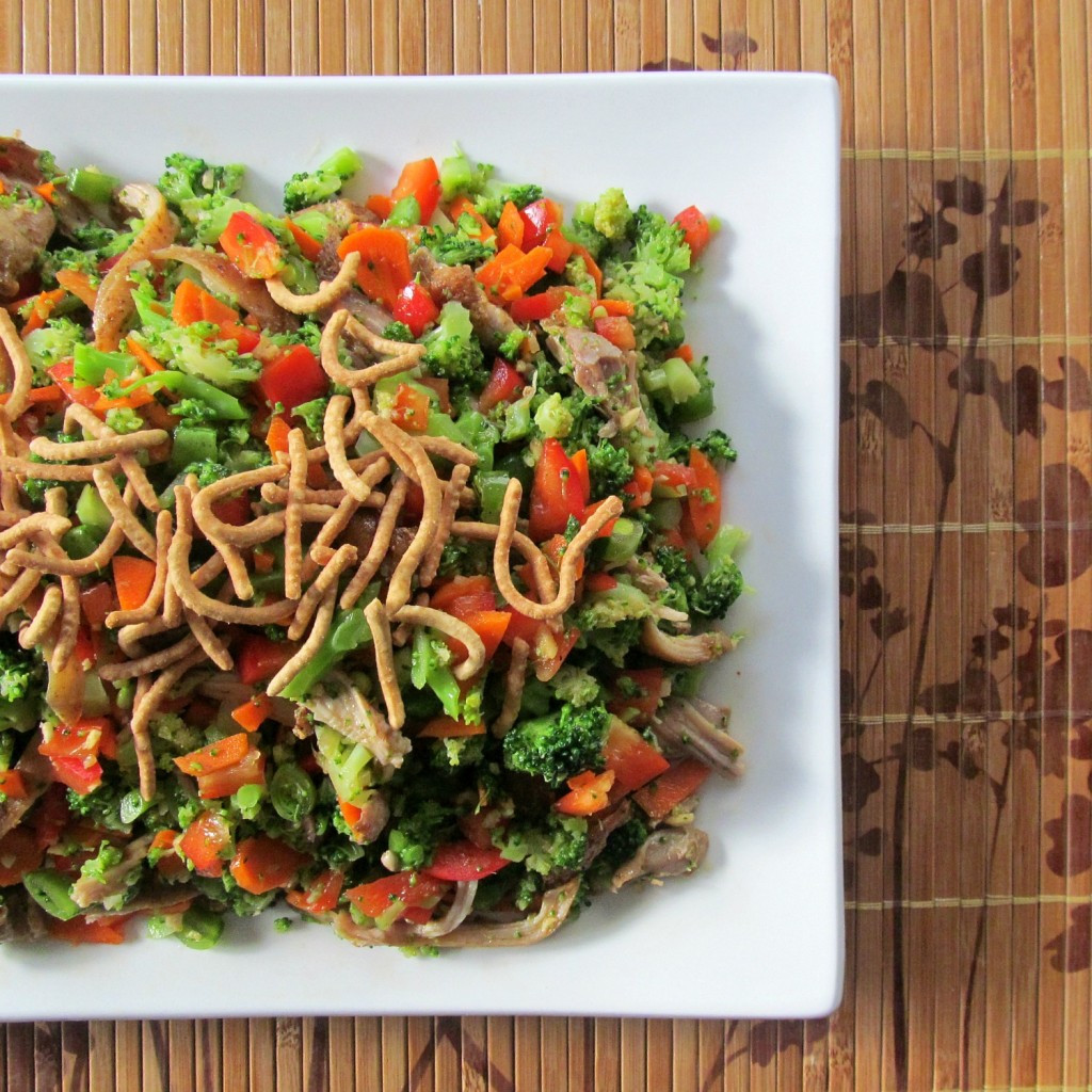 Chicken Broccoli Salad
 Chinese Chicken & Broccoli Salad with Fresh Ginger Sesame