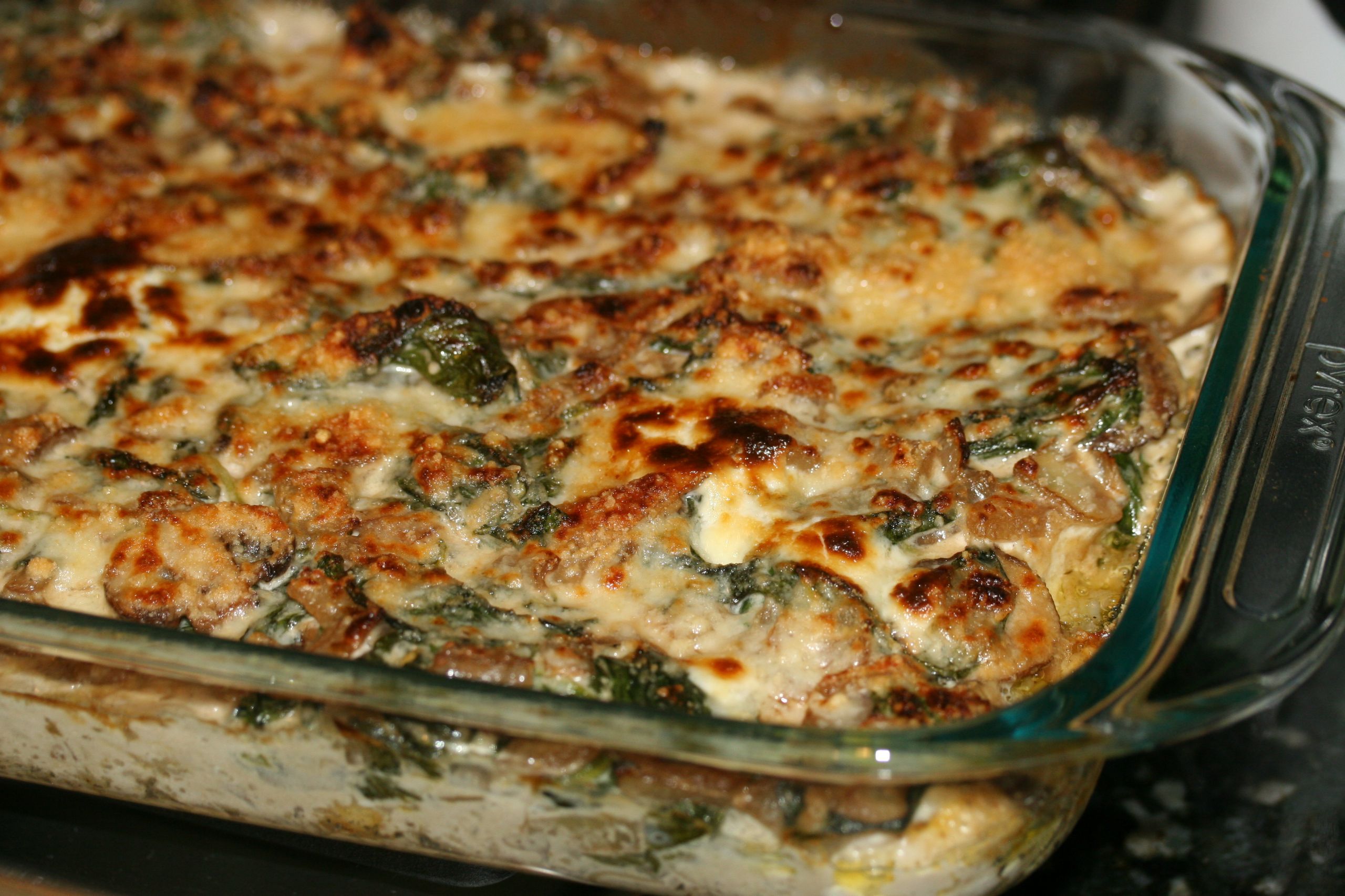 Chicken Cream Of Mushroom Casserole
 Spinach Mushroom Creamy Chicken Casserole