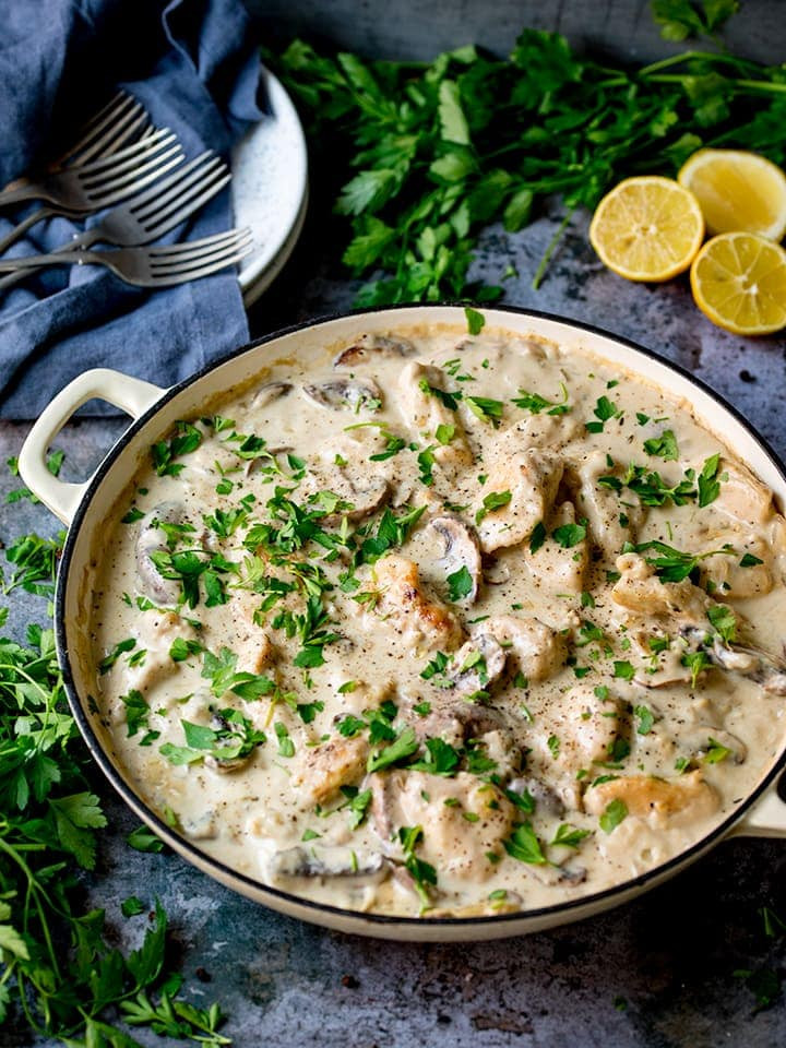 Chicken Cream Of Mushroom Casserole
 Creamy Chicken and Mushroom e Pan Casserole Nicky s