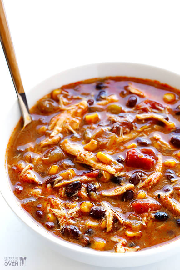 Chicken Enchilada Soup Recipe
 Slow Cooker Chicken Enchilada Soup