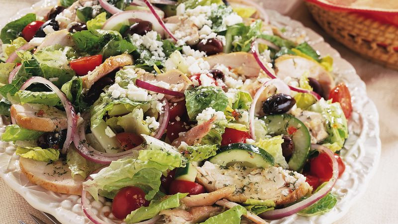 Chicken Greek Salad
 Greek Chicken Salad recipe from Betty Crocker