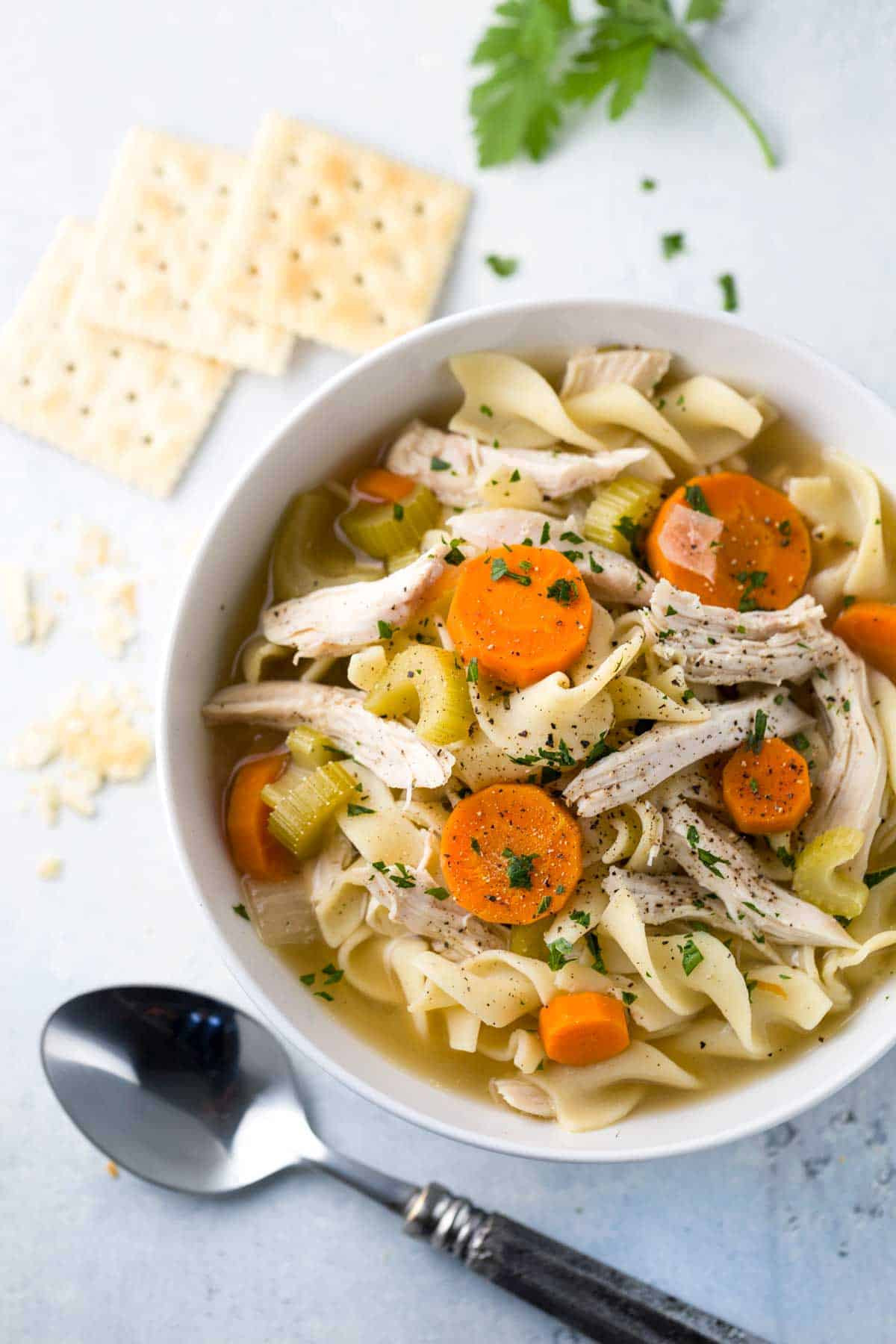 Chicken Noodle Soup With Vegetables
 Easy Slow Cooker Chicken Noodle Soup Recipe