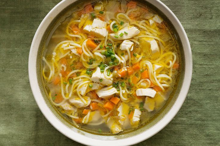 Chicken Noodle Soup With Vegetables
 Chicken ve able and noodle soup