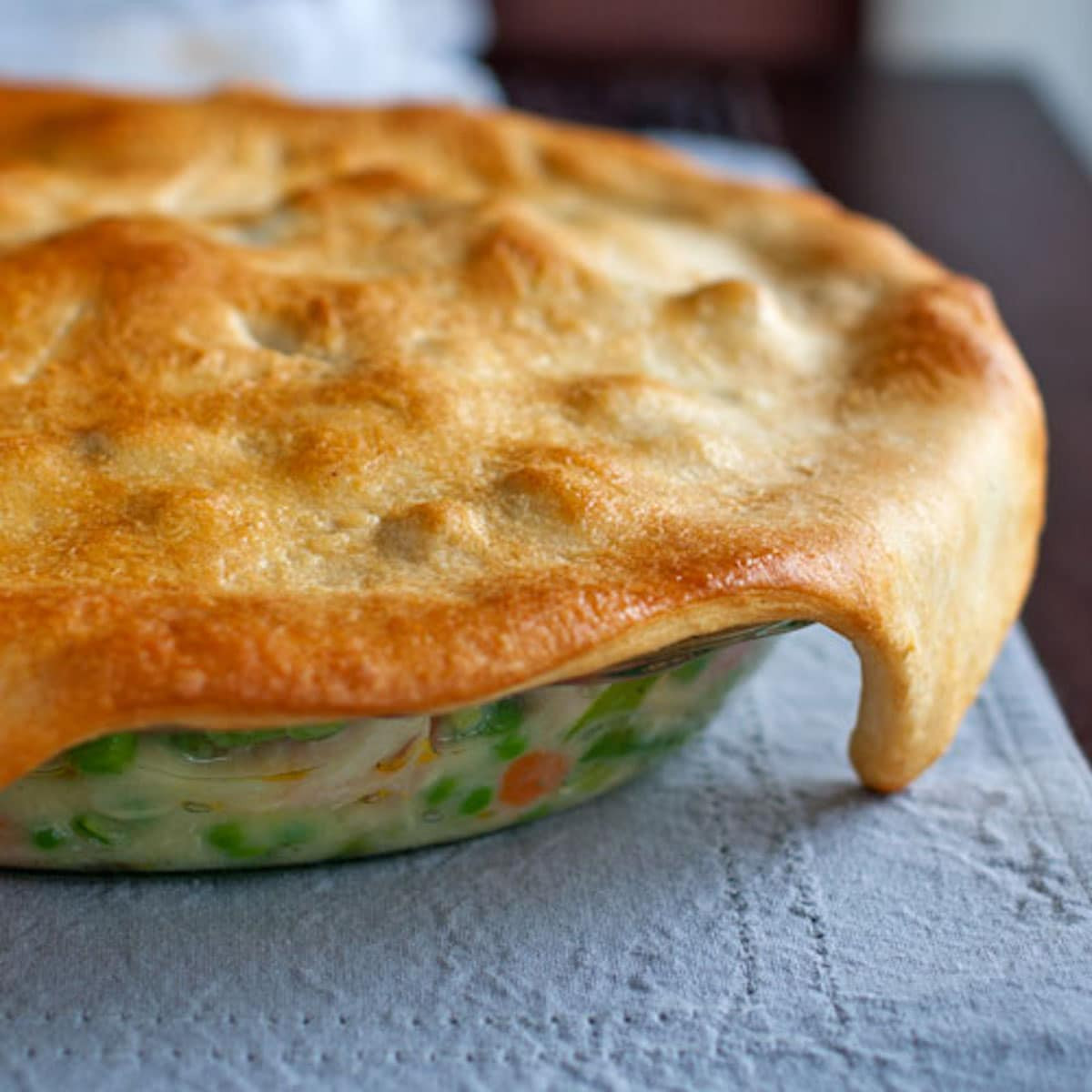 Chicken Pot Pie Vegetables
 Garlic Chicken and Ve able Pot Pie Recipe Pinch of Yum