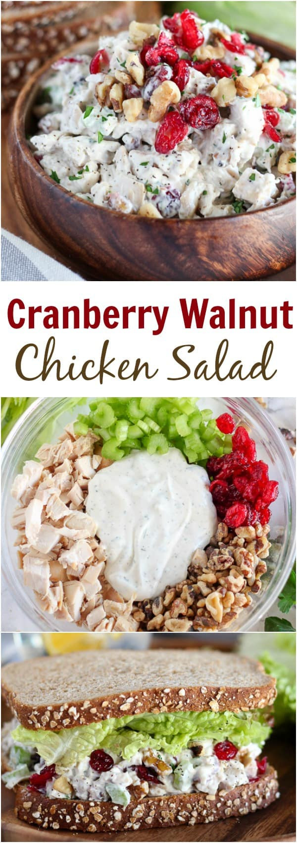 Chicken Salad With Dried Cranberries
 Cranberry Walnut Chicken Salad