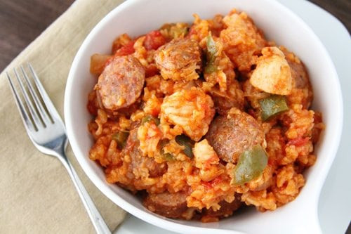 Chicken Sausage Jambalya
 Chicken and Sausage Jambalaya Southern Bite