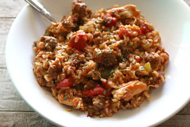 Chicken Sausage Jambalya
 Instant Pot Chicken and Sausage Jambalaya 365 Days of