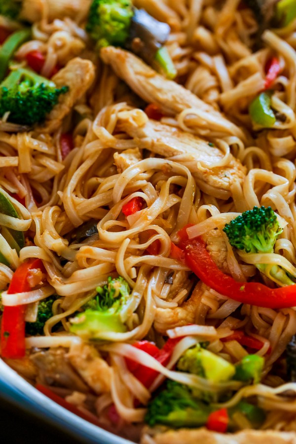 Chicken Stir Fry Noodles Recipe
 Chicken Stir Fry with Rice Noodles 30 minute meal