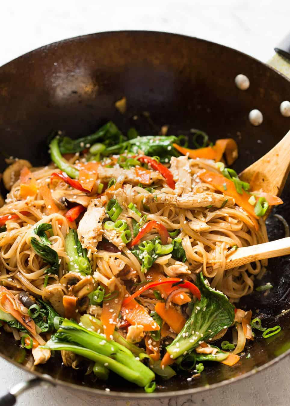 Chicken Stir Fry Noodles Recipe
 Chicken Stir Fry with Rice Noodles