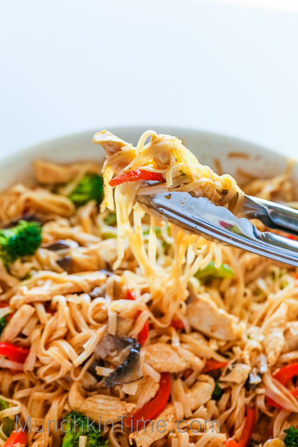 Chicken Stir Fry Noodles Recipe
 30 Minute Rice Noodle Chicken Stir Fry Recipe Munchkin Time