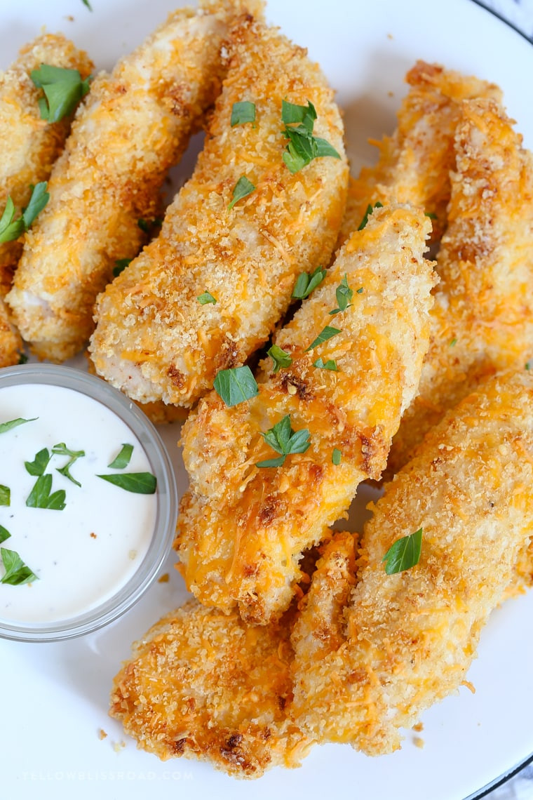 Chicken Tenders For Kids
 Crispy Cheesy Baked Chicken Tenders Recipe baked not fried