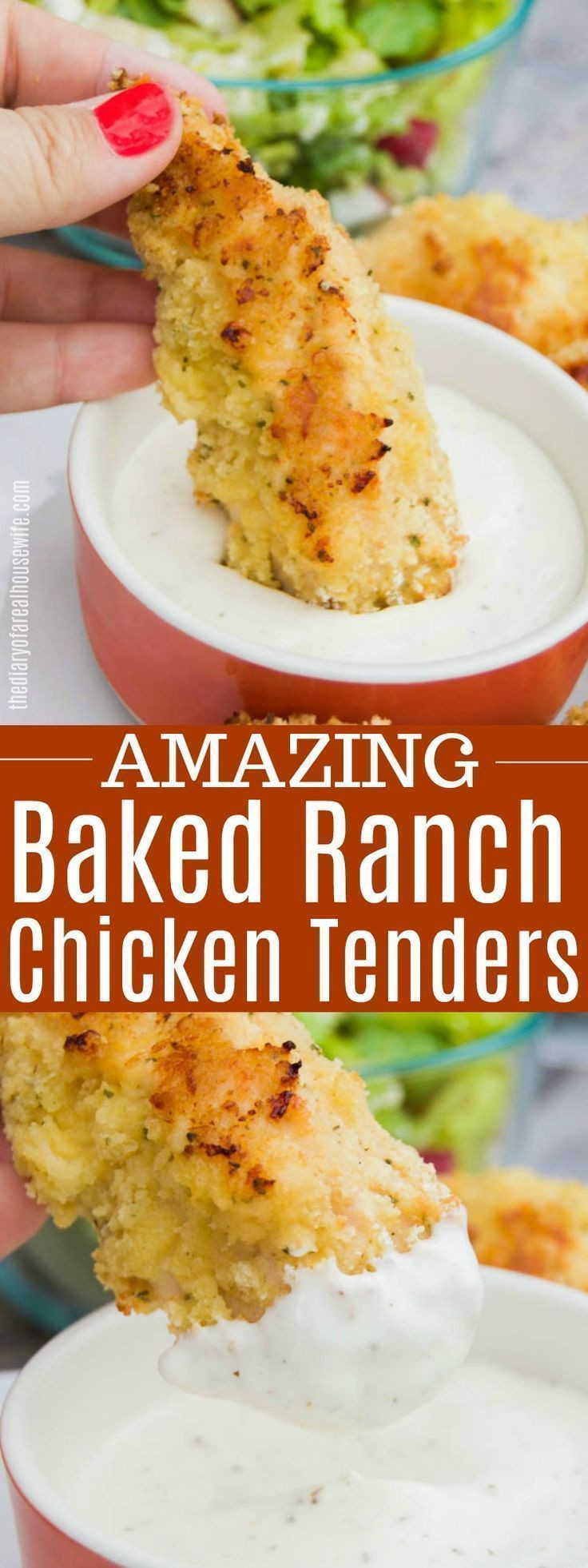 Chicken Tenders Recipes For Kids
 Baked Ranch Chicken Tenders Perfect kid friendly dinner
