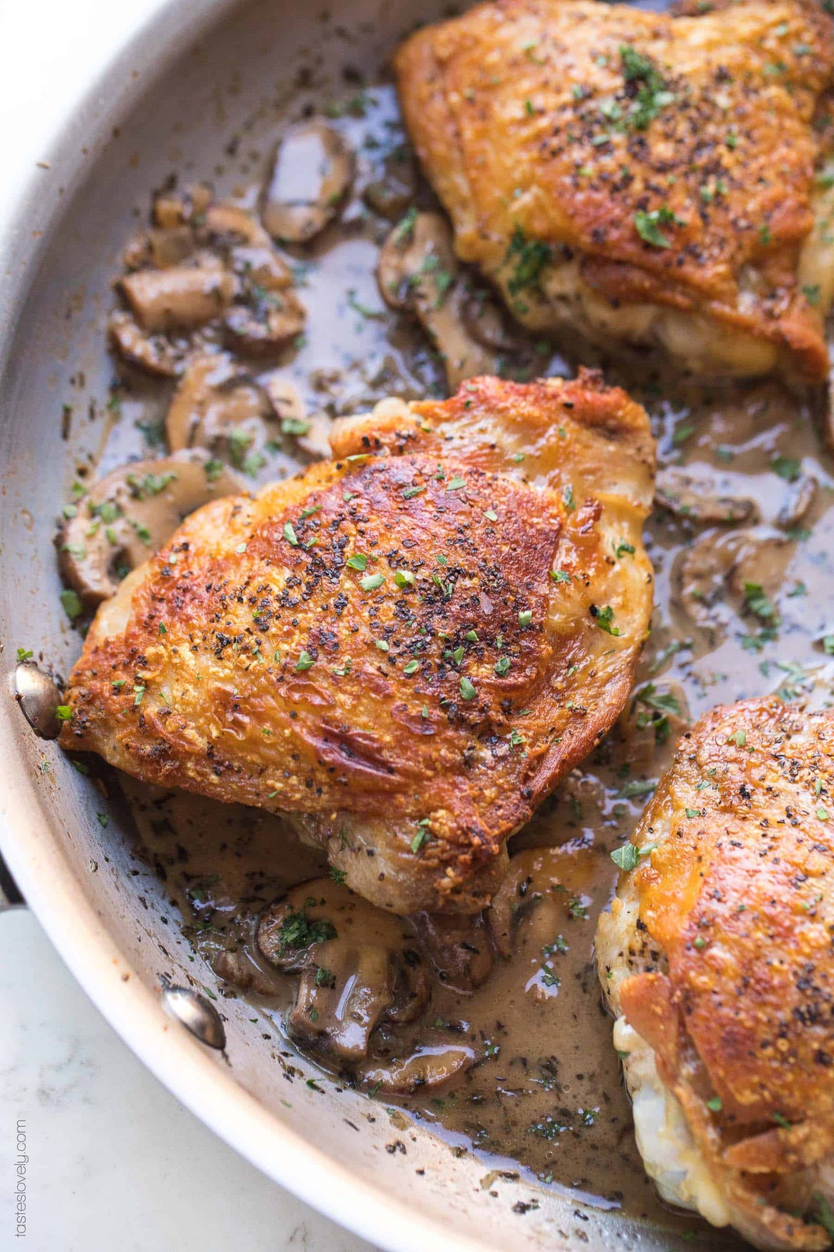 Chicken Thighs Mushroom
 Creamy Mushroom Chicken Thighs Paleo Whole30 Keto