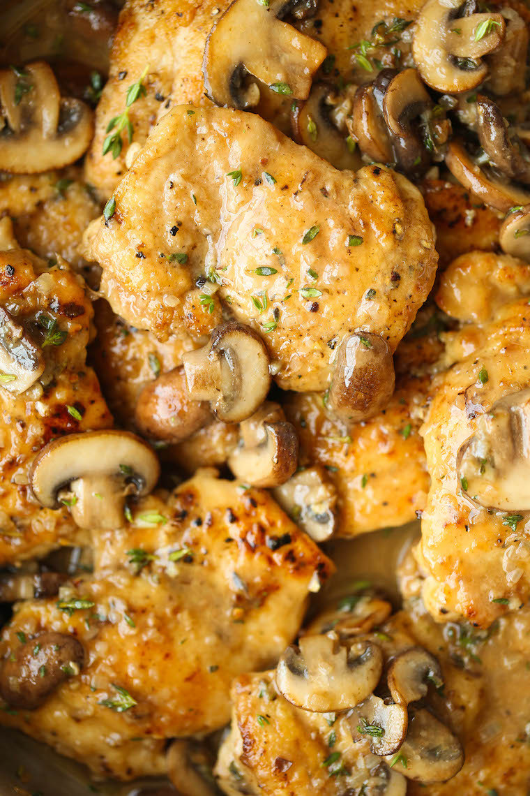 Chicken Thighs Mushroom
 Skillet Mushroom Chicken Thigh Recipe