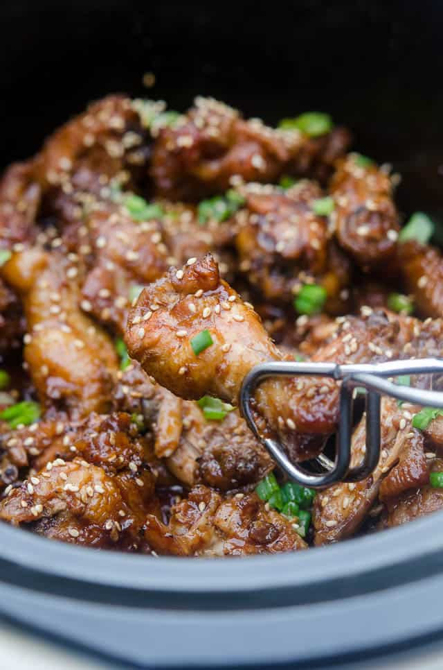 Chicken Wings In Slow Cooker
 Slow Cooker Asian BBQ Chicken Wings