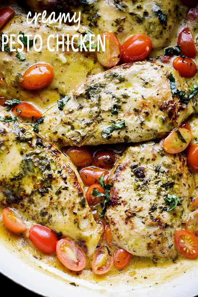 Chicken With Pesto Sauce
 Creamy Pesto Chicken Recipe