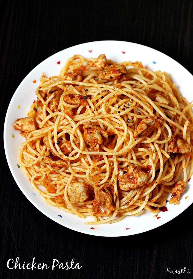 Chicken With Spaghetti Sauce
 Chicken pasta recipe How to make chicken pasta