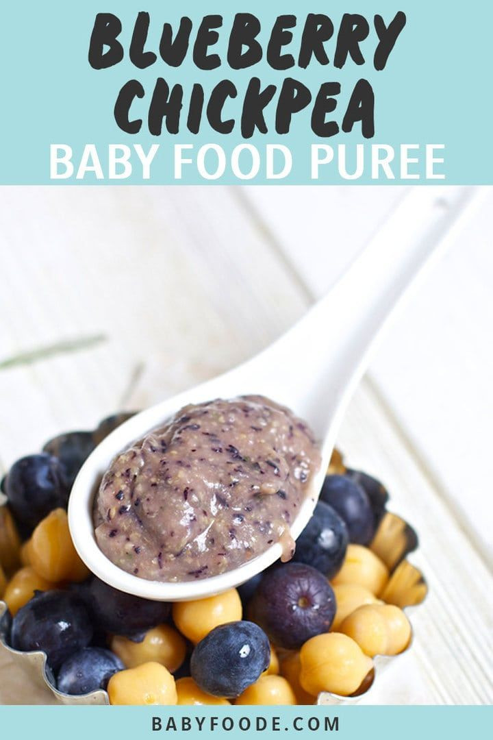 Chickpea Baby Food Recipe
 Blueberry Chickpea with Rosemary Baby Food Puree