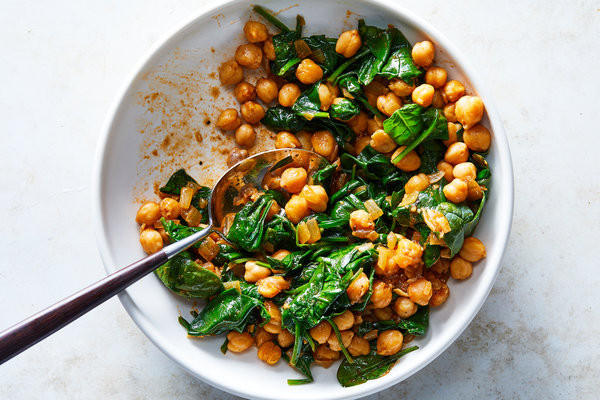 Chickpea Baby Food Recipe
 Chickpeas With Baby Spinach Recipe NYT Cooking