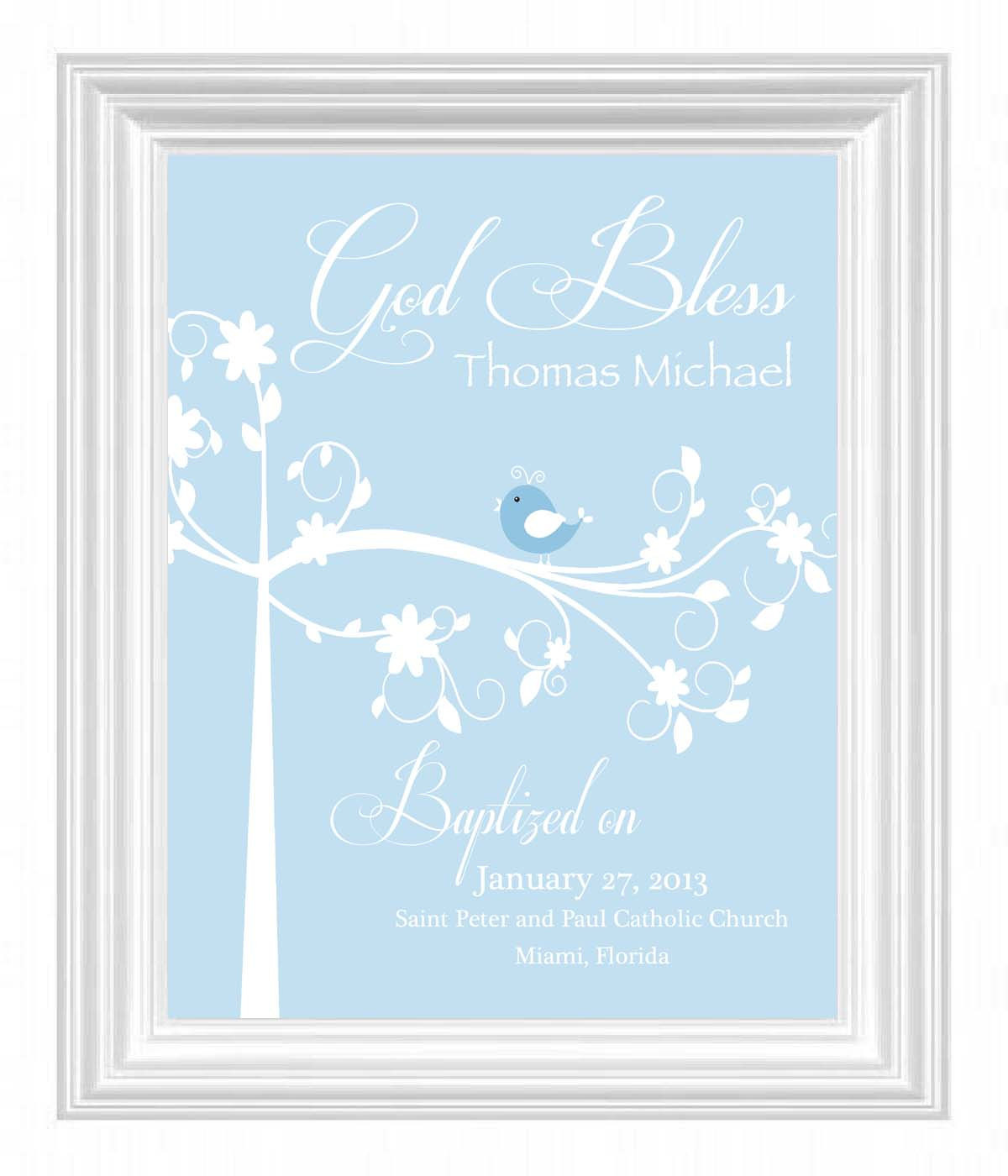 Child Baptism Gift
 Christening Gift Baptism Gift Baby Boy Personalized Print