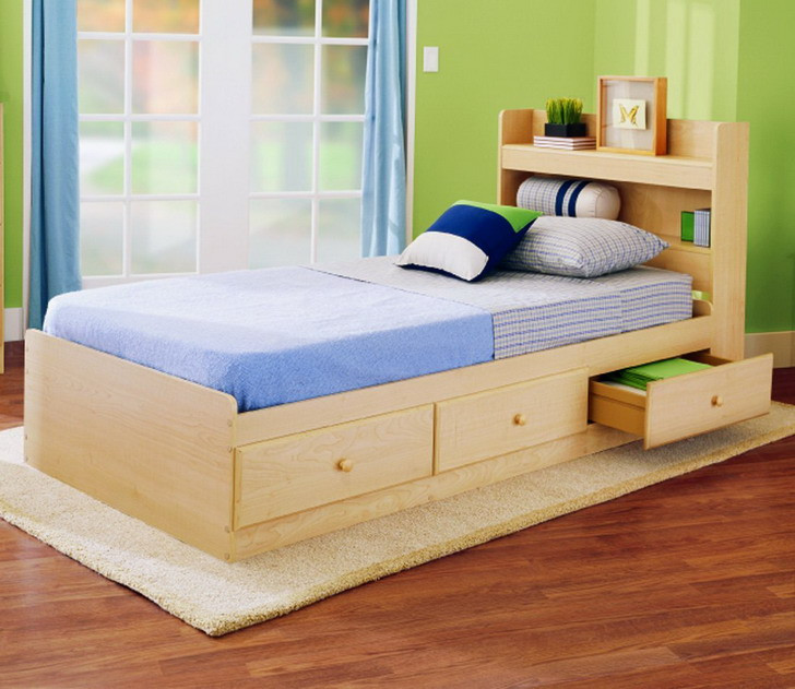 Child Bed With Storage
 Kids Furniture Toddler Beds with Storage – HomesFeed