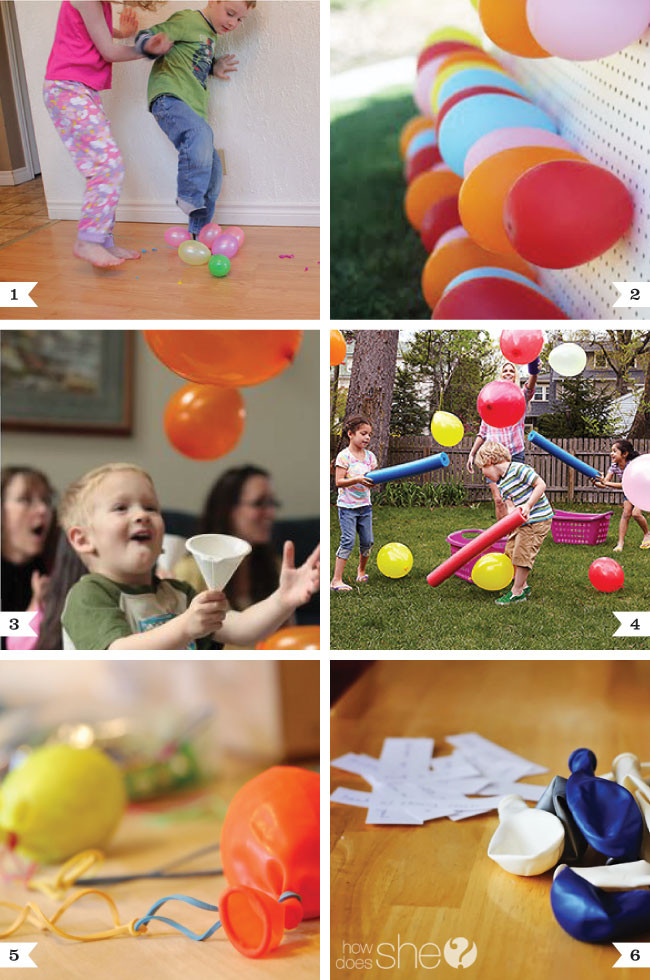 Child Birthday Party Game
 Balloon party game ideas