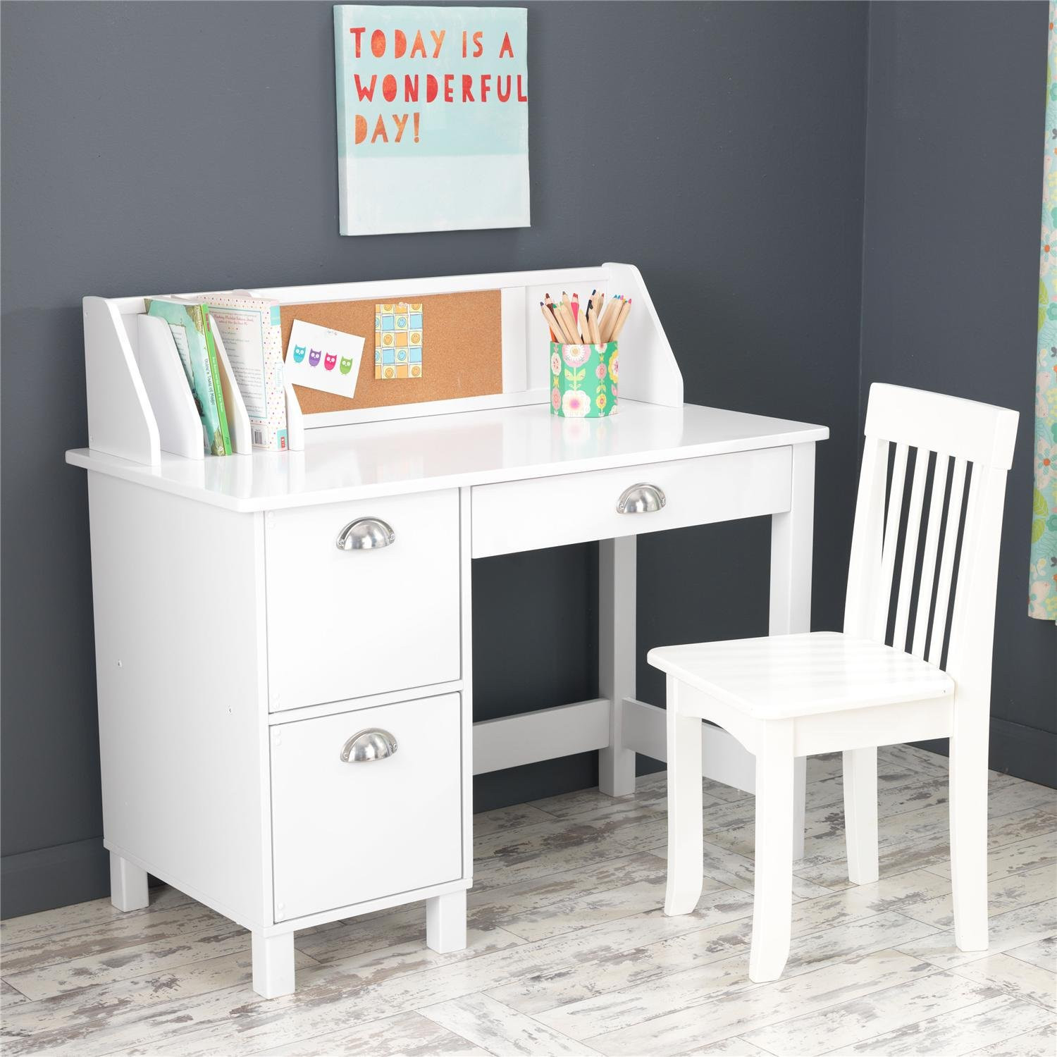 Child Desk With Storage
 puter Desk fice Kids Study Table Drawer Book Shelf