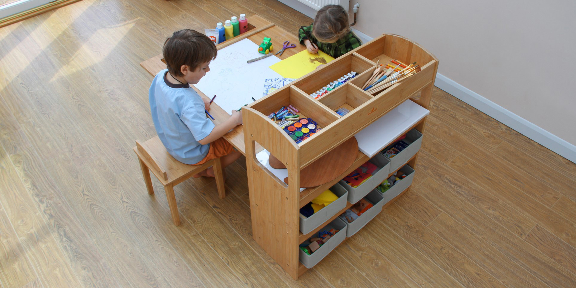 Child Desk With Storage
 For Parents and Children